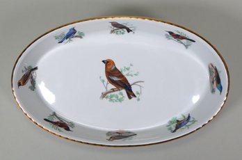 Vintage Lourioux Le Faune France Bird Baking Casserole Dish