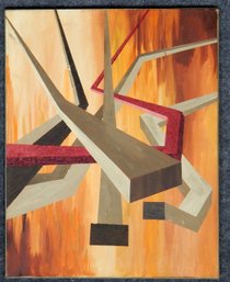 Vintage Abstract Oil Painting