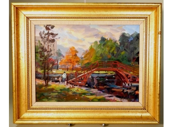 Robert W. DUFFY (1928-2015) Impressionist Landscape 'in The Park '