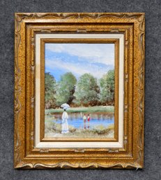 Eileen Jones Montrec (1930 - 2003) Oil Painting On Canvas