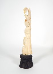 Antique Asian Carved Figure Of Woman