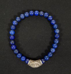 Vintage Sterling Silver & Lapis Necklace