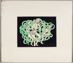 Vintage STONE 'Freud's Belt Buckle' Painting