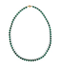 Vintage Malachite Beaded Necklace