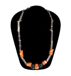 Vintage Silver Stone Necklace