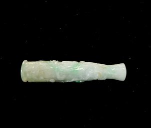 Vintage Hand Carved Jade Cigarette Holder