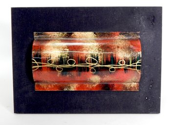 Vintage Tario Art Glass On Panel