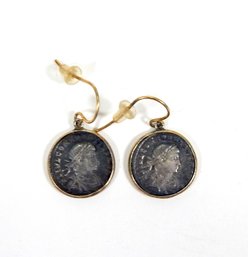 Silver Coin Earrings