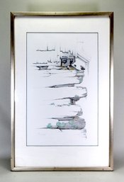 Peter Kommer Parnall (Born 1936) ' Chickadees' Signed Lithograph