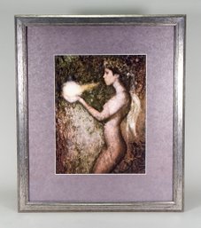 Alba Elena (20th Century Cuban- American) Nude Framed Print With COA