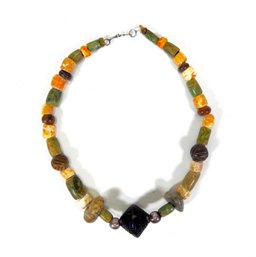 Vintage Stone & Silver Necklace