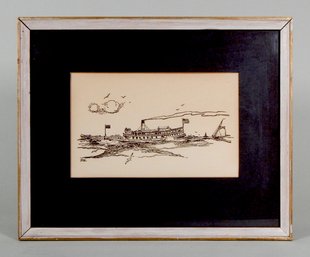Paule Loring (1899-1968) ' Sakonnet Line' Framed Print