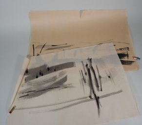 Diran DOHANIAN (1931-2019) American- Armenian, Pair Of Abstract Paintings