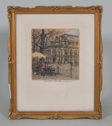 Robert Kasimir (1914 - 2002) Original Etching