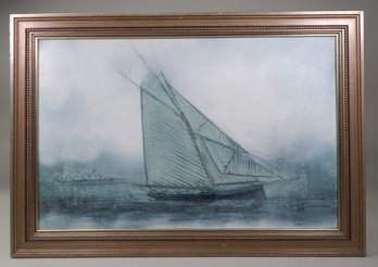 Vintage Sailboat Canvas Print