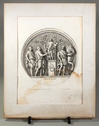 De Rubeis, Jacobus (1626-1691) Original Engraving 'Apollini Sacrum'