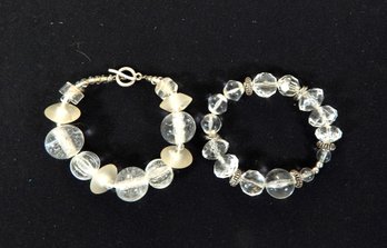 Pair Of Vintage Quartz Bracelets