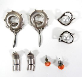 Vintage Sterling Silver Earring Lot