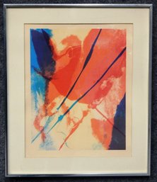 Paul Jenkins (1923 - 2012) Framed Abstract Lithograph