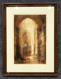 James Alphege Brewer (1881 - 1946) Burgos Cathedral Large Original Etching