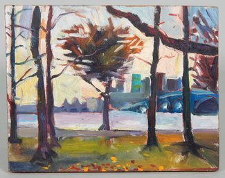 Small Original Impressionist Oil Painting - Signed