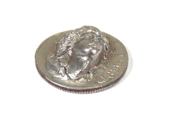 Raised Bust Liberty 3D Repousse Pop Push Punch Dime