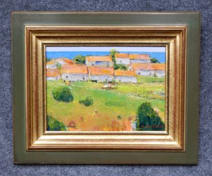 Nobuo Hayashi (20th Century, Japanese) Landscape Of Cascais Portugal