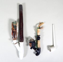 Lot 3 Antique Smocking Pipes Germany