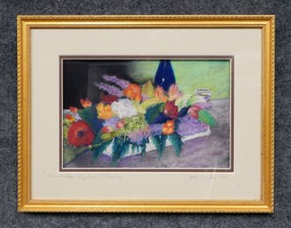 Bernard Treanton (20th Century) 'birthday Display, France' Pastel