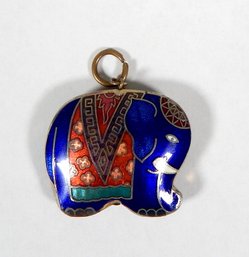 Vintage Cloisonne Elephant Pendant