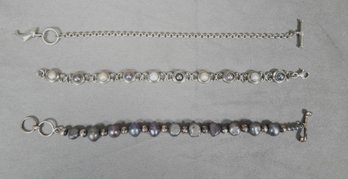 Lot 3 Vintage  Sterling Silver Bracelets