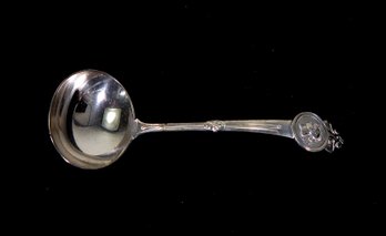 Vintage Medallion By Gorham Sterling Silver Gravy Ladle Plain Bowl Server