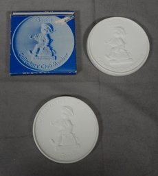 Original Vintage Goebel Hummel Porcelain Medallions