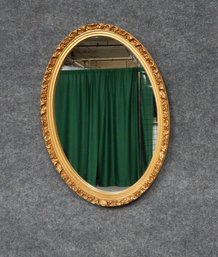 Gold Framed Oval Mirror