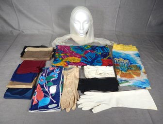 Lot Of Scarves & Gloves