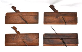 Lot 4 Antique Wood Planes By Various Makers