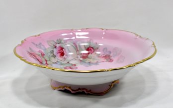 Beautiful Vintage German Porcelain Footed Desert/ Fruit Dish