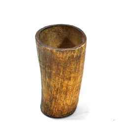 Vintage Ox Horn Brush Pen Holder / Brush Pot