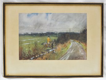 Lionel Edwards (1876 - 1966)  ' The Old Berkeley Hunt' - Original Print Signed In Pencil