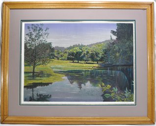 Marcus Uzilevsky (1937 - 2015) 'San Geronimo'  Pointillism - Signed Numbered Serigraph