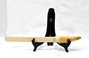 Large Antique Hand Carved Page Turner