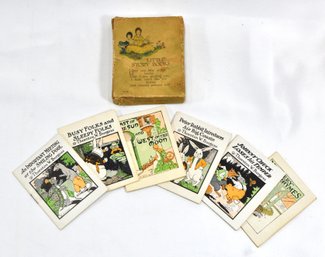 Set 6 Miniature Rust Craft Boston 1917 Children's Books