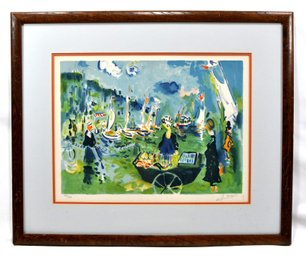 Jean-Claude Picot (1933 - 2020) ' La Marchande' Signed Lithograph With COA
