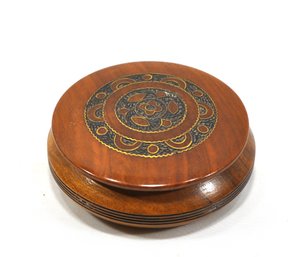 Vintage Small Wood Trinket Box - Poland