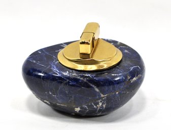 Vintage Lapis Stone Table Lighter