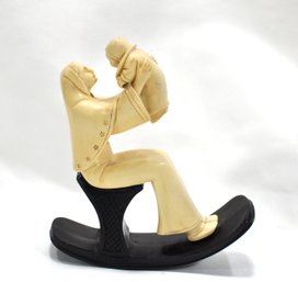 Vintage G. Ruggeri Mother & Child Rocking Sculpture