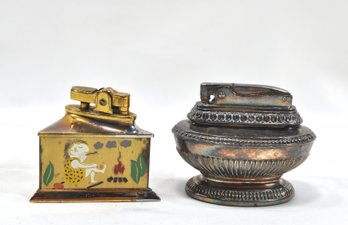 Lot 2 Vintage Table Lighters