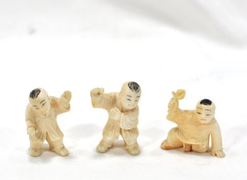 Lot 3 Antique Carved Japanese Netsuke