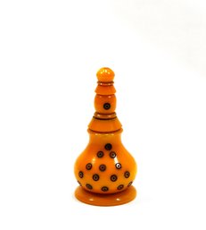 Vintage YELLOW AMBER BAKELITE Catalin Perfume Scent Bottle