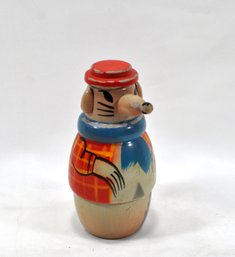 Vintage Poland ' Little Red Riding Hood' Nesting Doll Matryoshka Polish Fairytale Wolf